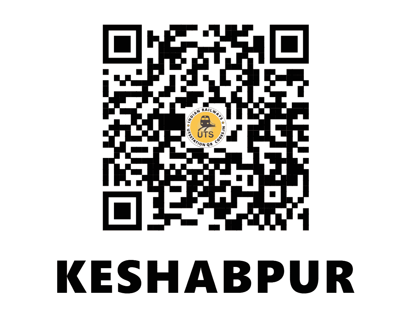 UTS QR Code for KESHABPUR - KSBP (SE - WEST BENGAL)